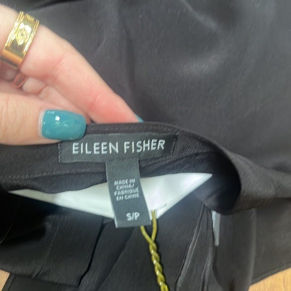 Eileen Fisher Woman’s Black Silk Button Down Dress Size S - Picture 3 of 5